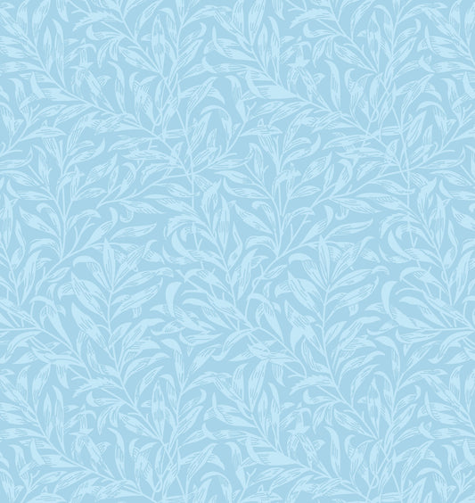 William Morris Willow Bough, Light Blue Quilting fabric, cotton fabric -  Price by the Half Metre - The Quilt Sanctuary