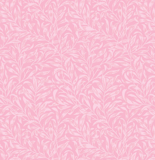 William Morris Willow Bough, Pale Pink Quilting fabric, cotton fabric -  Price by the Half Metre - The Quilt Sanctuary