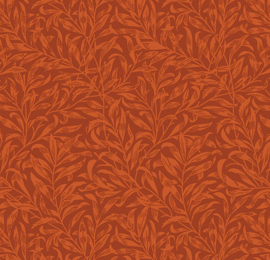 William Morris Willow Bough, Rust Quilting fabric, cotton fabric -  Price by the Half Metre
