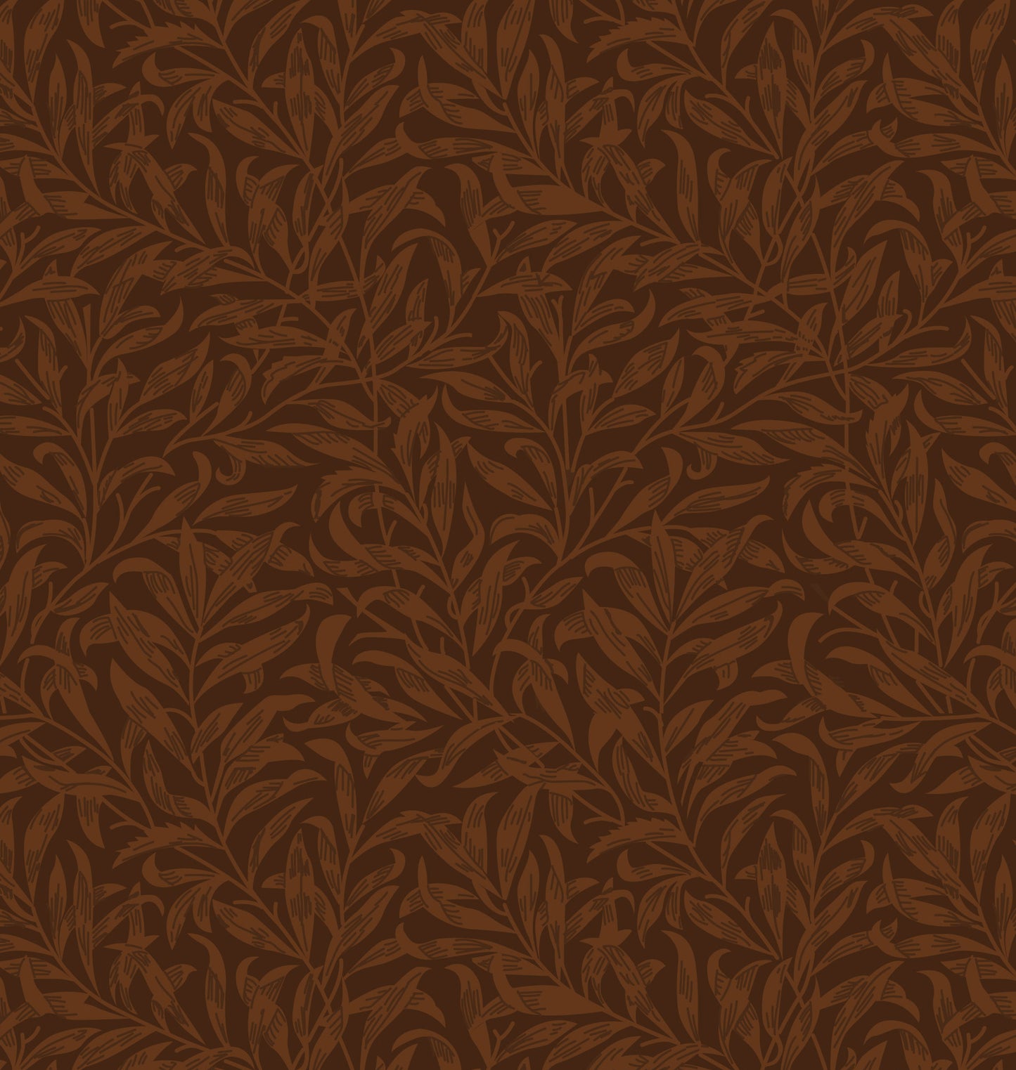 William Morris Willow Bough, Brown Quilting fabric, cotton fabric -  Price by the Half Metre