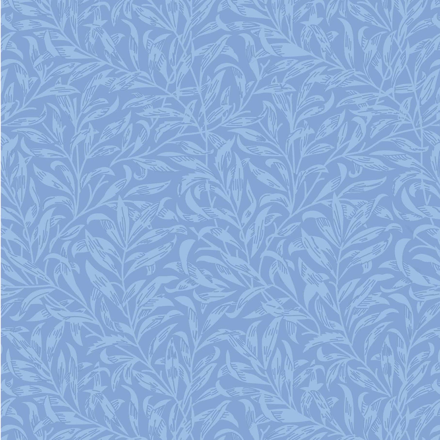 William Morris Willow Bough, Cornflower Quilting fabric, cotton fabric -  Price by the Half Metre