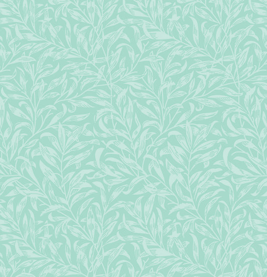 William Morris Willow Bough, Sea Foam Quilting fabric, cotton fabric -  Price by the Half Metre - The Quilt Sanctuary