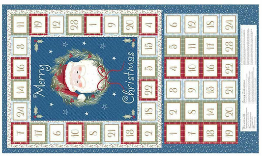 Reusable Santa Advent Calendar Fabric Panel – Quilting Craft Christmas Sew
