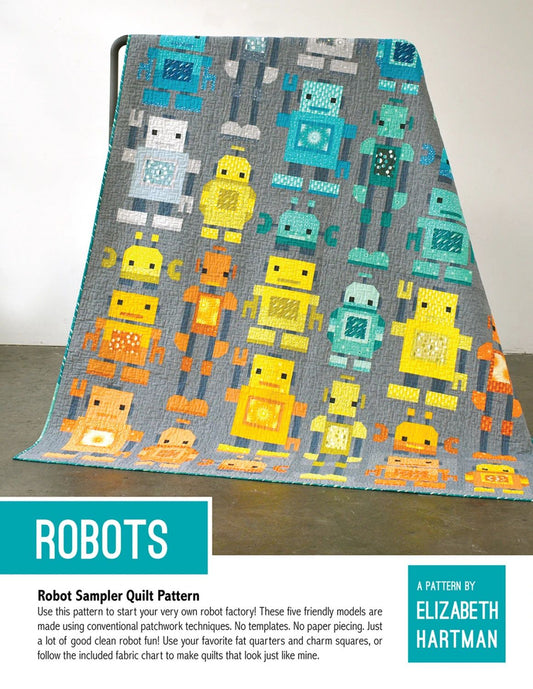 Robots Quilt Pattern by Elizabeth Hartman - PATTERN ONLY