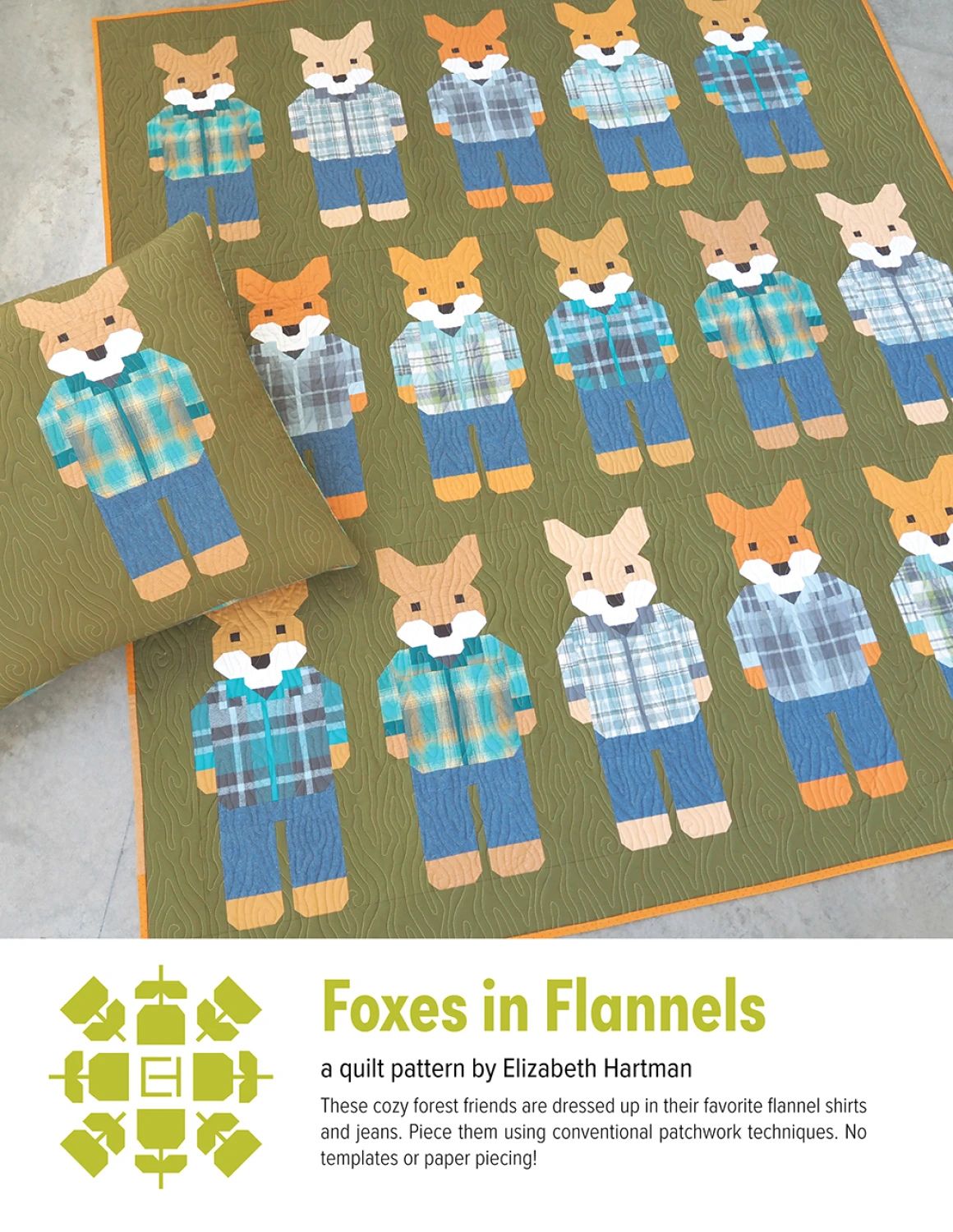 Foxes in Flannels Quilt Pattern by Elizabeth Hartman - PATTERN ONLY