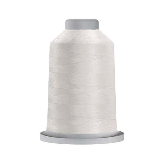 white thread, glide trilobal polyester no 40, Tex 27, sewing thread, quilting thread, 5000m cone
