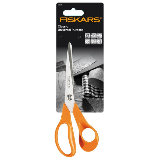 Fiskars Scissors, Classic Universal Purpose 21 cm Right handed scissors, fabric scissors, quilting scissors, craft scissors The Quilt Sanctuary