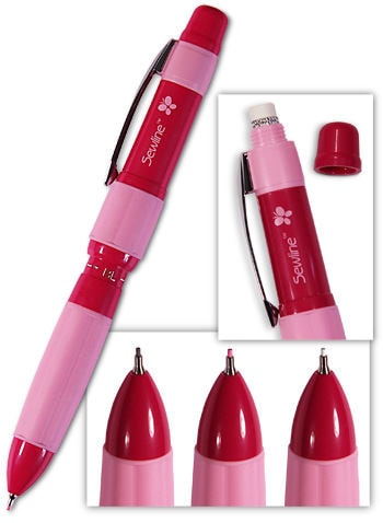 fabric pencil, sewline fabric pencil, white fabric pencil, quilting pencil, fabric marker, pink fabric pencil, black fabric pencil The Quilt Sanctuary