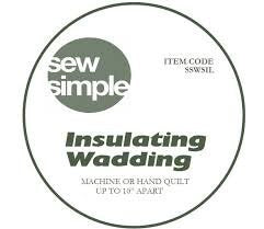 insulated wadding, heat resistant quilt wadding, insulated batting, thermal wadding, thermal batting - price per Metre The Quilt Sanctuary