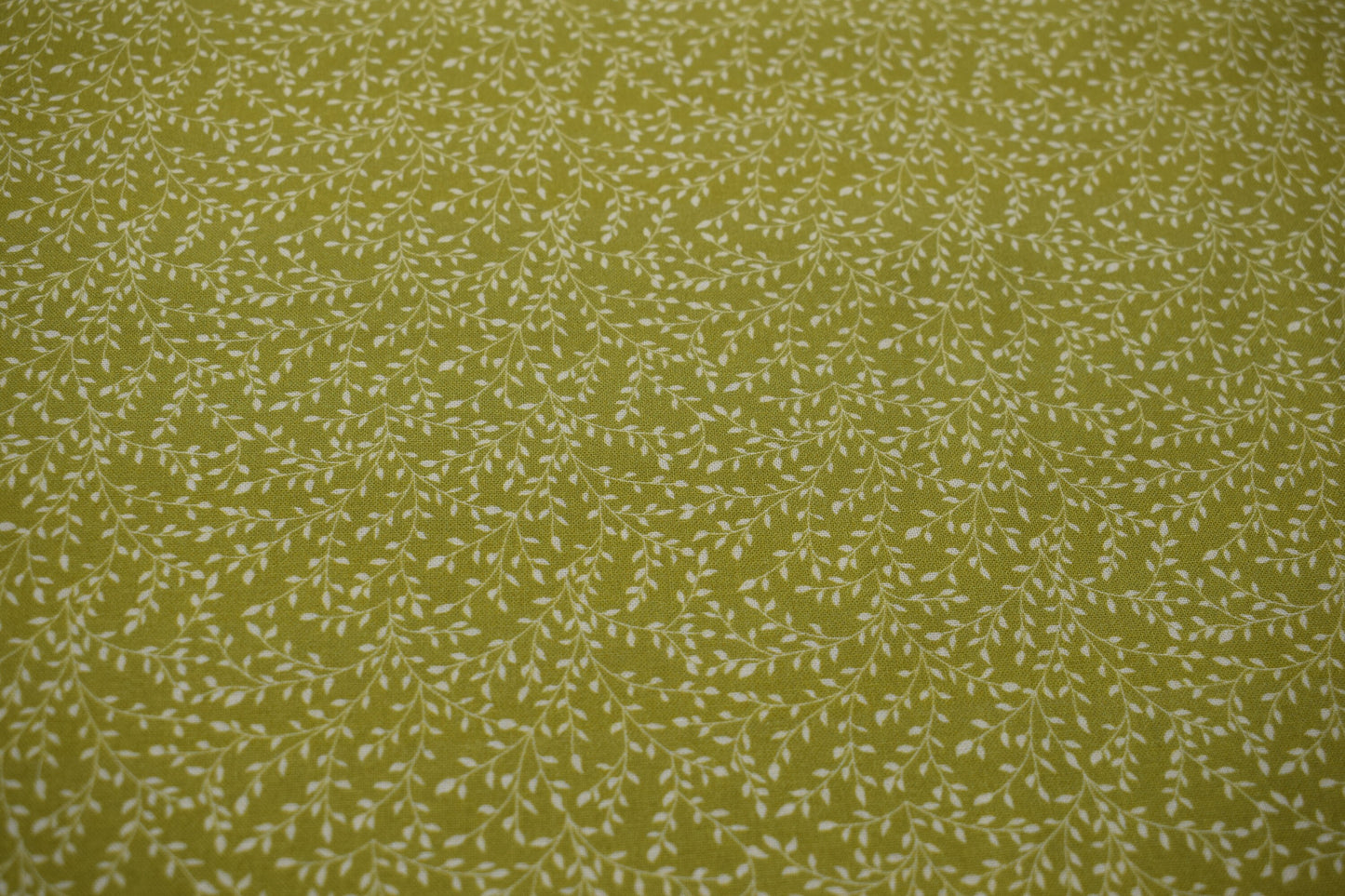 lime green fabric, vine pattern Quilting fabric, cotton fabric, dressmaking fabric, Price by the Half Metre The Quilt Sanctuary