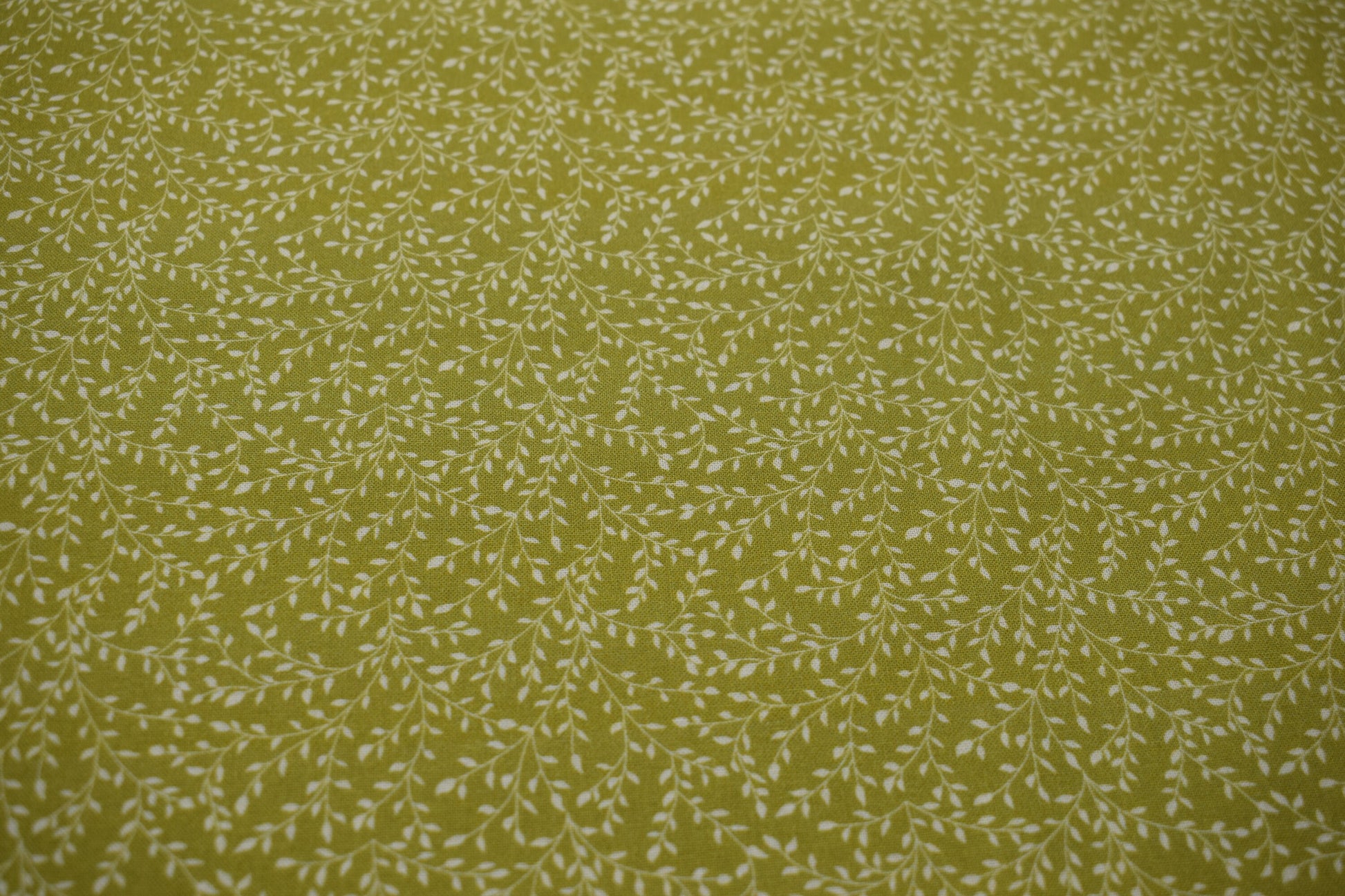 lime green fabric, vine pattern Quilting fabric, cotton fabric, dressmaking fabric, Price by the Half Metre The Quilt Sanctuary