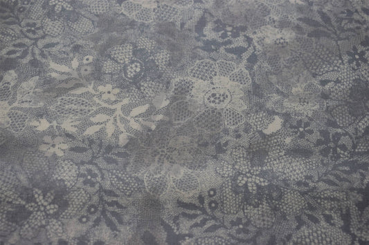 grey lace fabric, floral lace pattern, Quilting fabric by inprint Jane Makower - Price by the Half Metre The Quilt Sanctuary