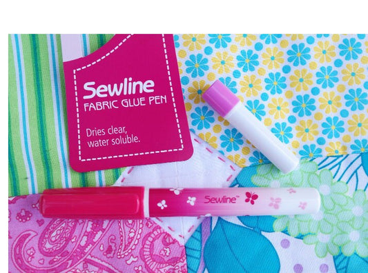 sewline glue pen, fabric glue, quilting glue, quilting notion The Quilt Sanctuary