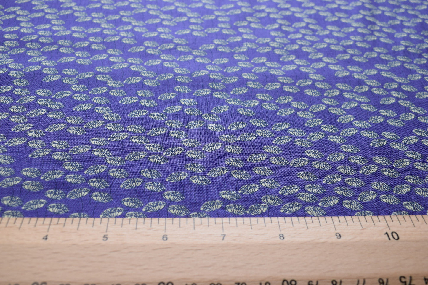 Purple fabric,Quilting fabric, yellow seeds, floral fabric, by inprint Jane Makower - Seedheads 44 inch wide The Quilt Sanctuary