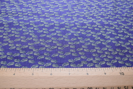 Purple fabric,Quilting fabric, yellow seeds, floral fabric, by inprint Jane Makower - Seedheads 44 inch wide The Quilt Sanctuary