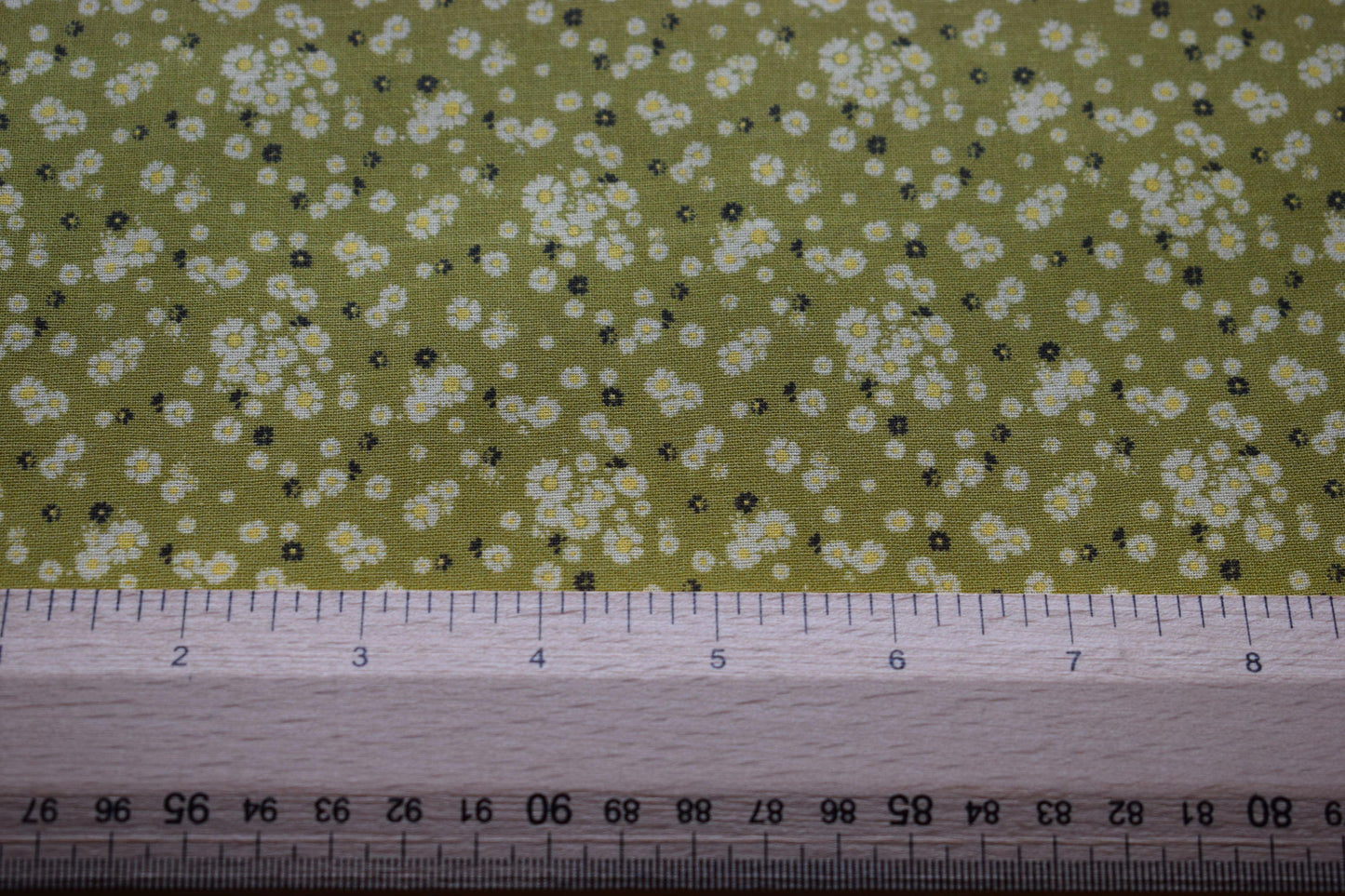 lime green floral fabric, flower Quilting fabric, cotton fabric, lime green fabric, Price by the Half Metre The Quilt Sanctuary