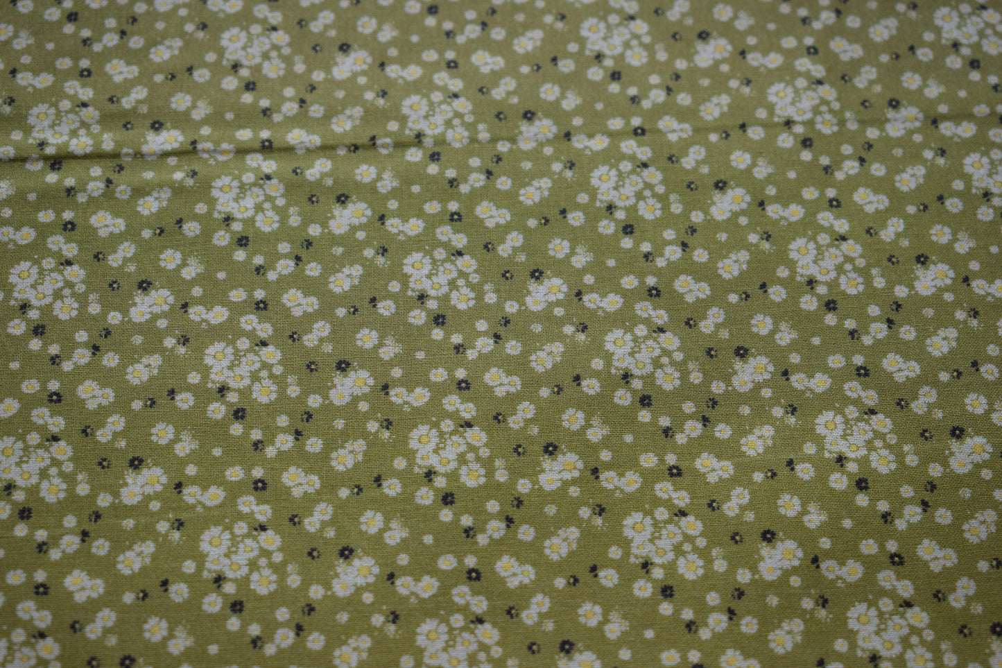 lime green floral fabric, flower Quilting fabric, cotton fabric, lime green fabric, Price by the Half Metre The Quilt Sanctuary