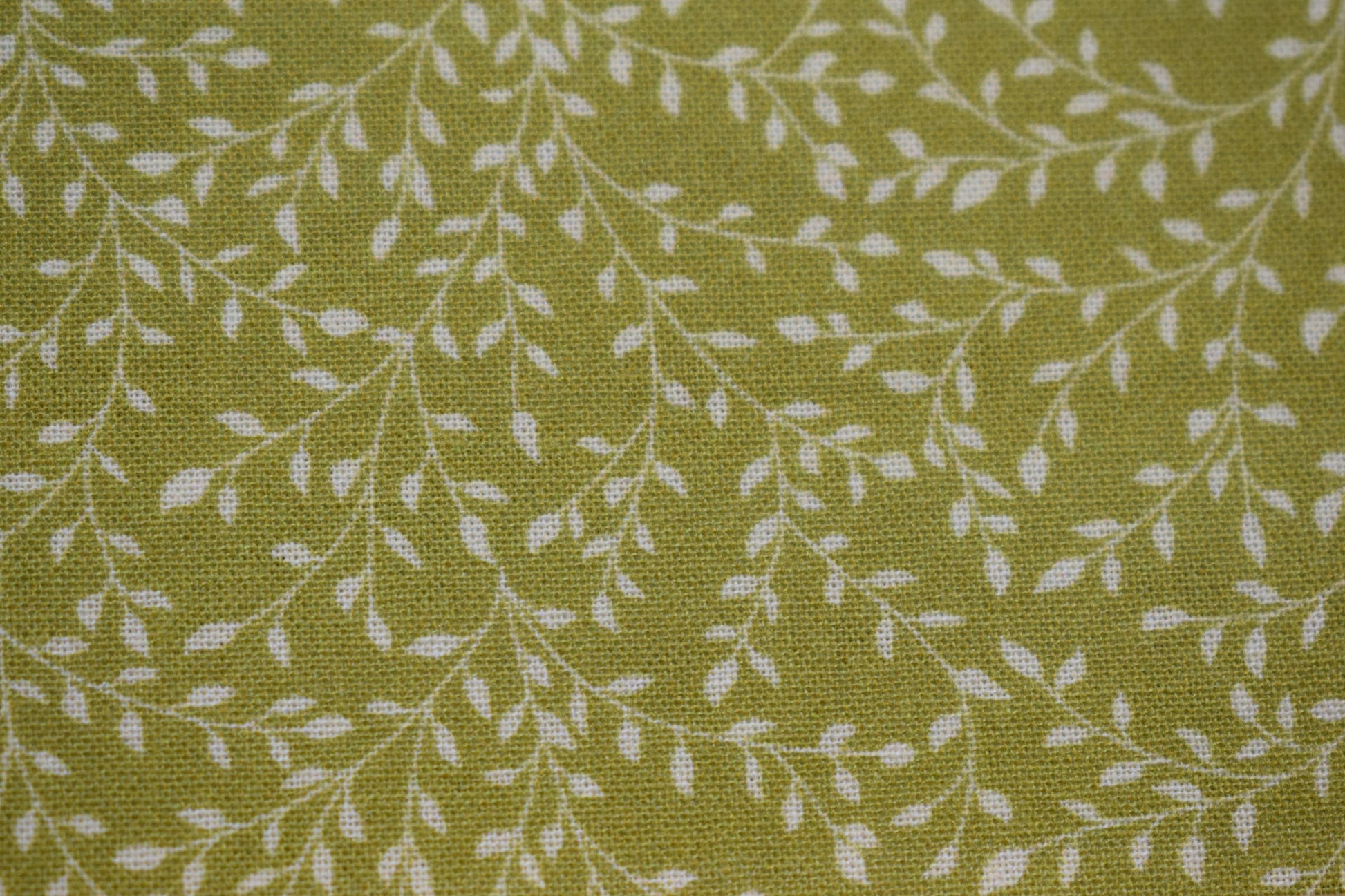 lime green fabric, vine pattern Quilting fabric, cotton fabric, dressmaking fabric, Price by the Half Metre The Quilt Sanctuary