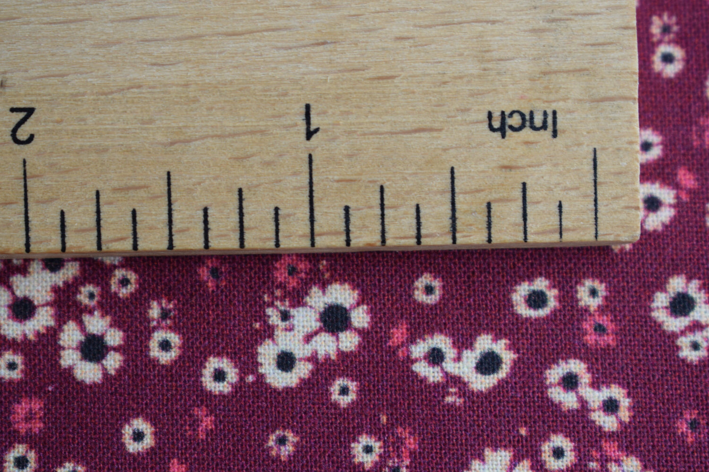burgundy floral fabric, flower Quilting fabric, cotton fabric, burgundy fabric, Price by the Half Metre, The Quilt Sanctuary