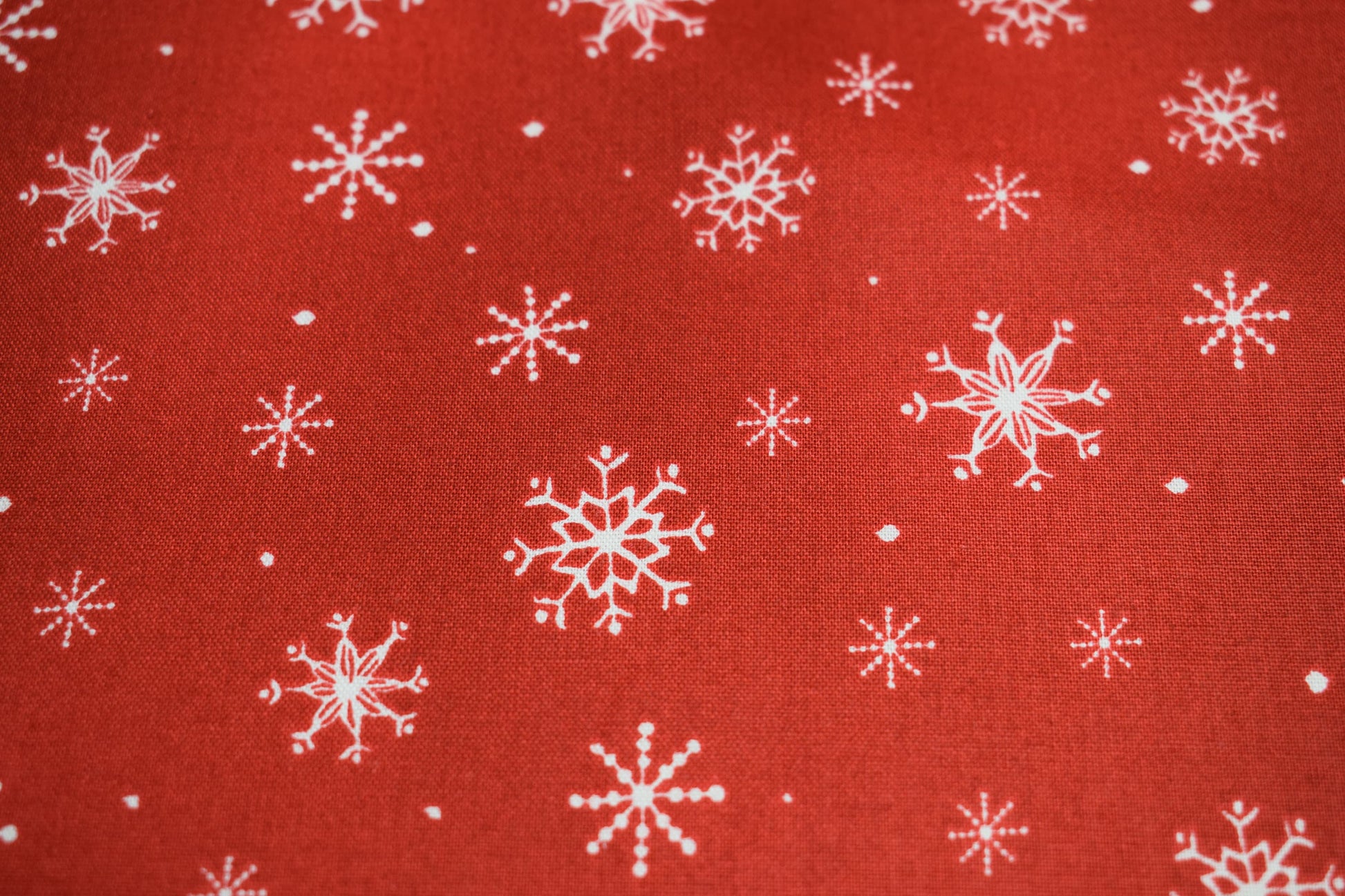 Red Snowflake fabric, christmas fabric, quilting fabric, Just Chillin, - Price by the Half Metre The Quilt Sanctuary