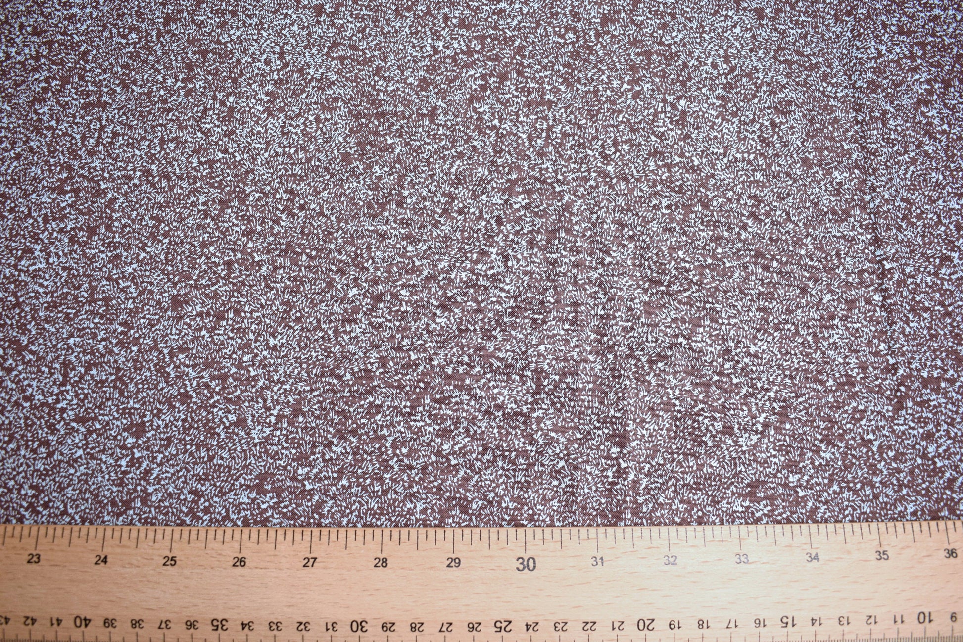 Brown fabric, abstract purple fabric, cotton fabric, inprint Jane Makower, Brown flecked fabric, Price by the Half Metre The Quilt Sanctuary