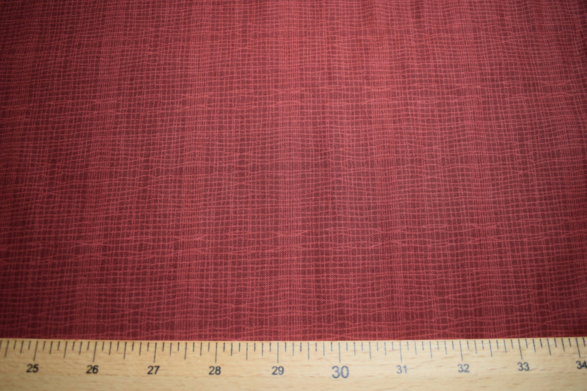 Burgundy checked fabric, Quilting fabric, makower fabric, red fabric, blender fabric, Price by the Half Metre The Quilt Sanctuary