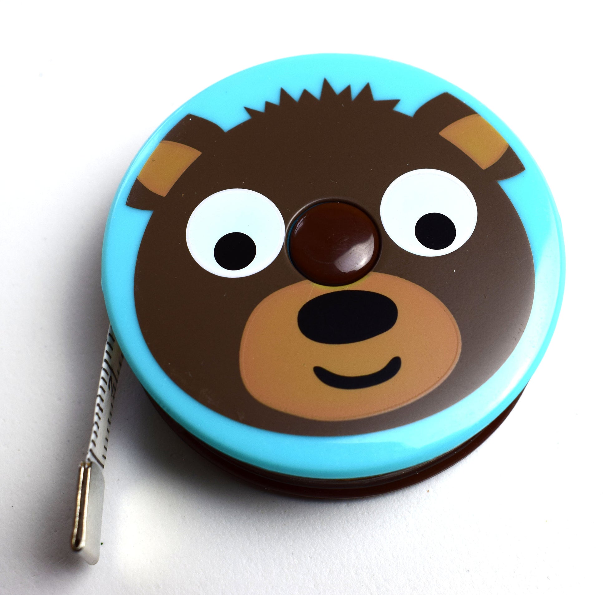 Childrens tape measure, bear tape measure, metro zoo, childrens sewing, sewing gift, tape measure, retractable tape measure, red bear The Quilt Sanctuary