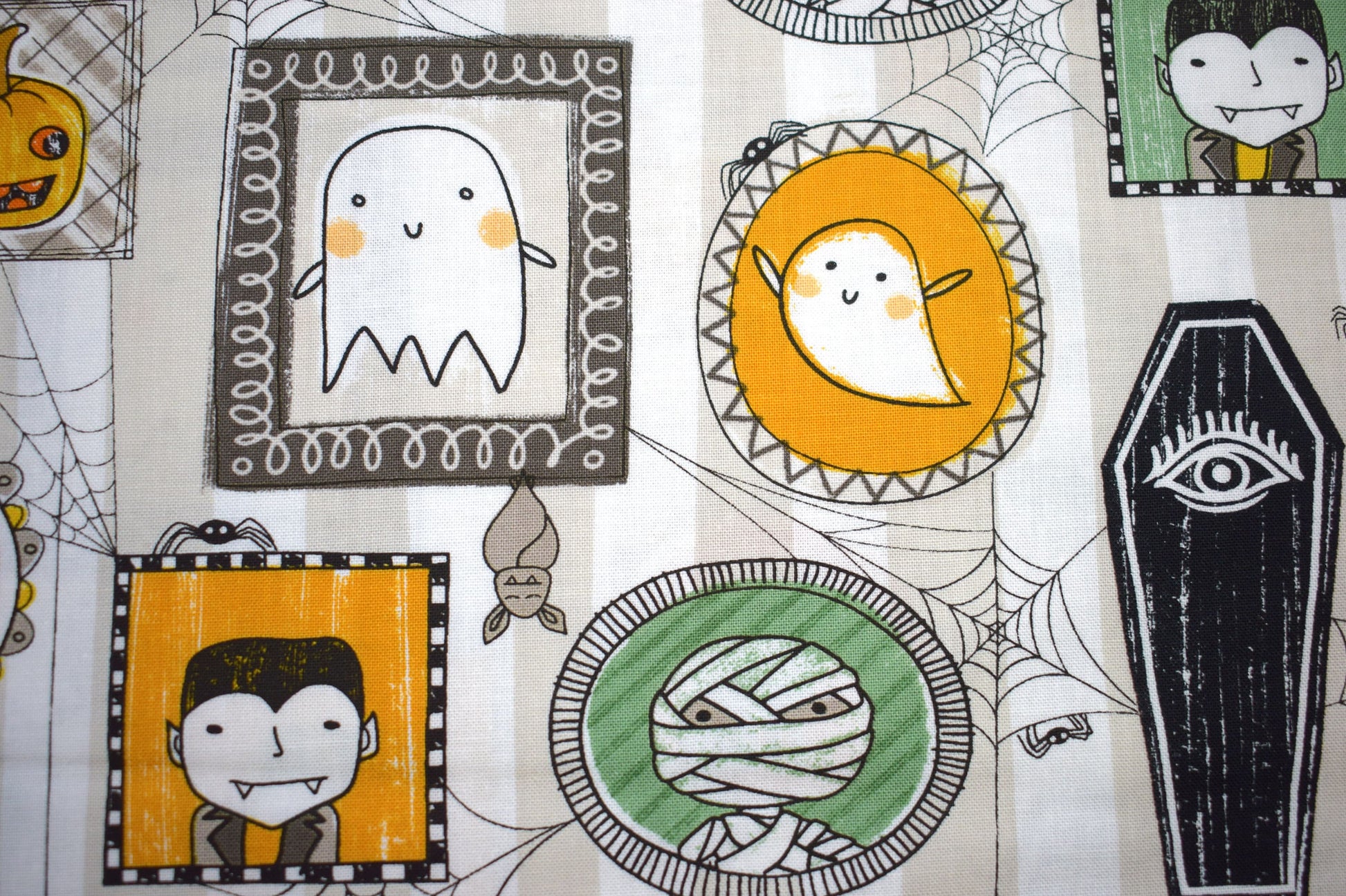 Monster Fabric, Halloween fabric, Quilting fabric, - Price by the Half Metre The Quilt Sanctuary