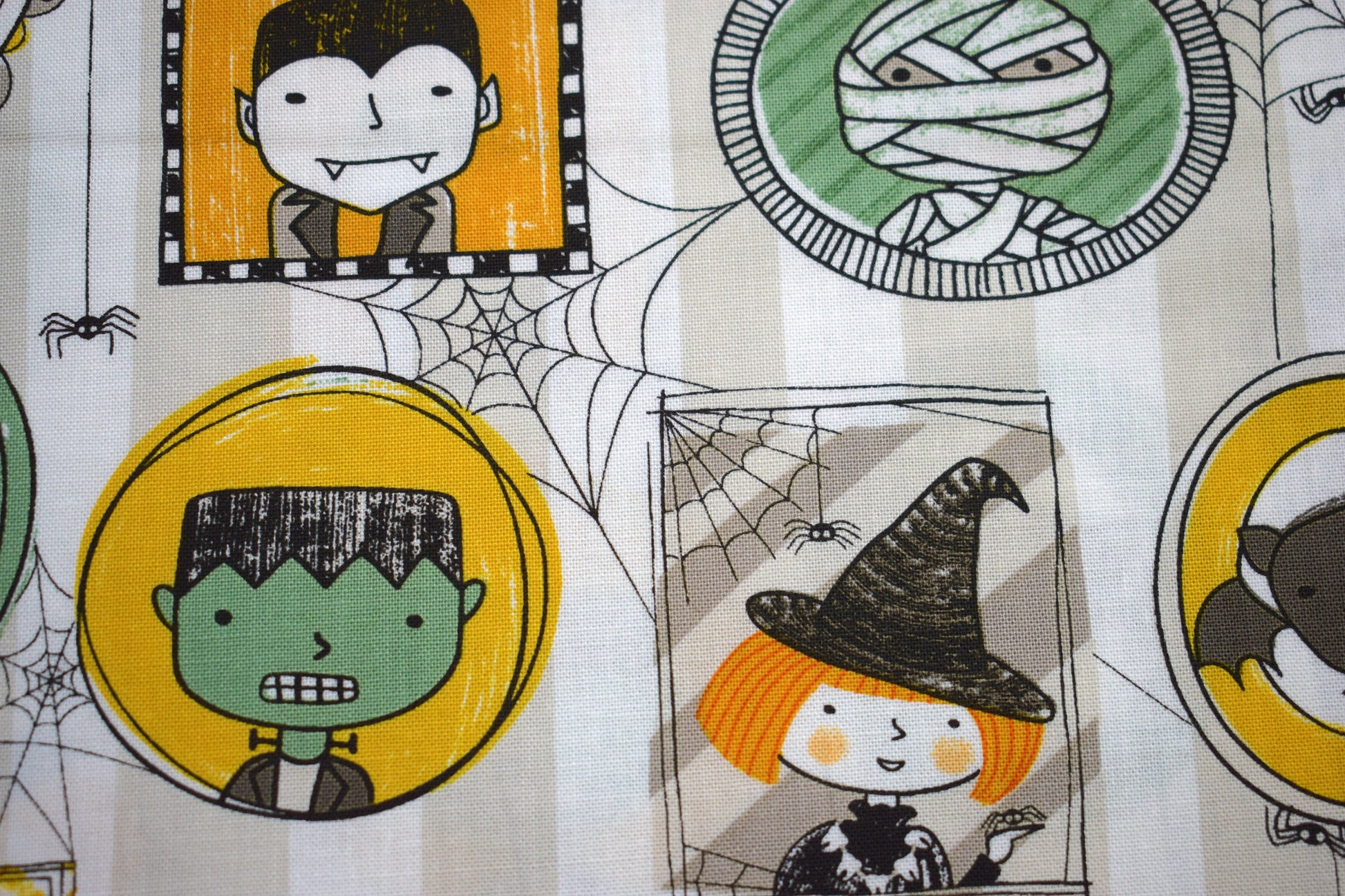 Monster Fabric, Halloween fabric, Quilting fabric, - Price by the Half Metre The Quilt Sanctuary