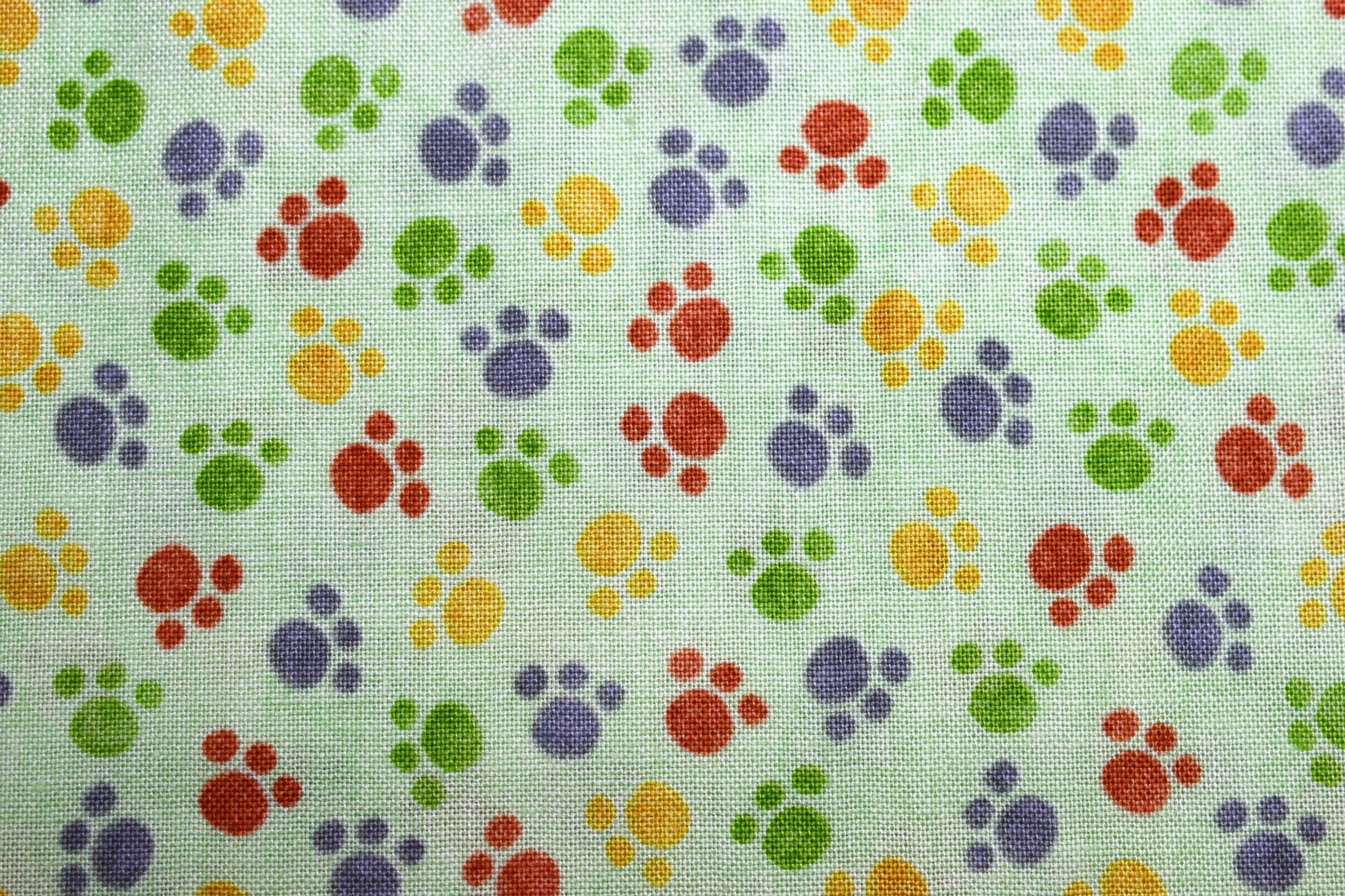 paw print fabric, jungle buddies fabric, Quilting fabric, cotton fabric, quilting treasures, childrens fabric, Price by the Half Metre The Quilt Sanctuary