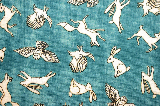 Rabbit fabric, fox fabric, bunny fabric, stag fabric, Quilting fabric, cotton fabric, quilting treasures, Price by the Half Metre The Quilt Sanctuary