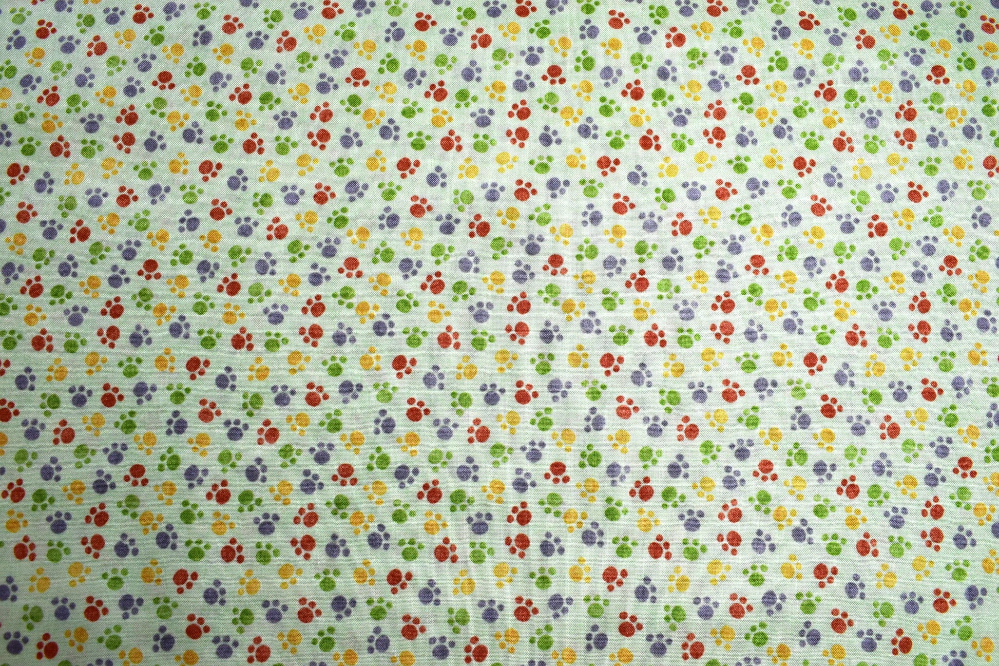 paw print fabric, jungle buddies fabric, Quilting fabric, cotton fabric, quilting treasures, childrens fabric, Price by the Half Metre The Quilt Sanctuary