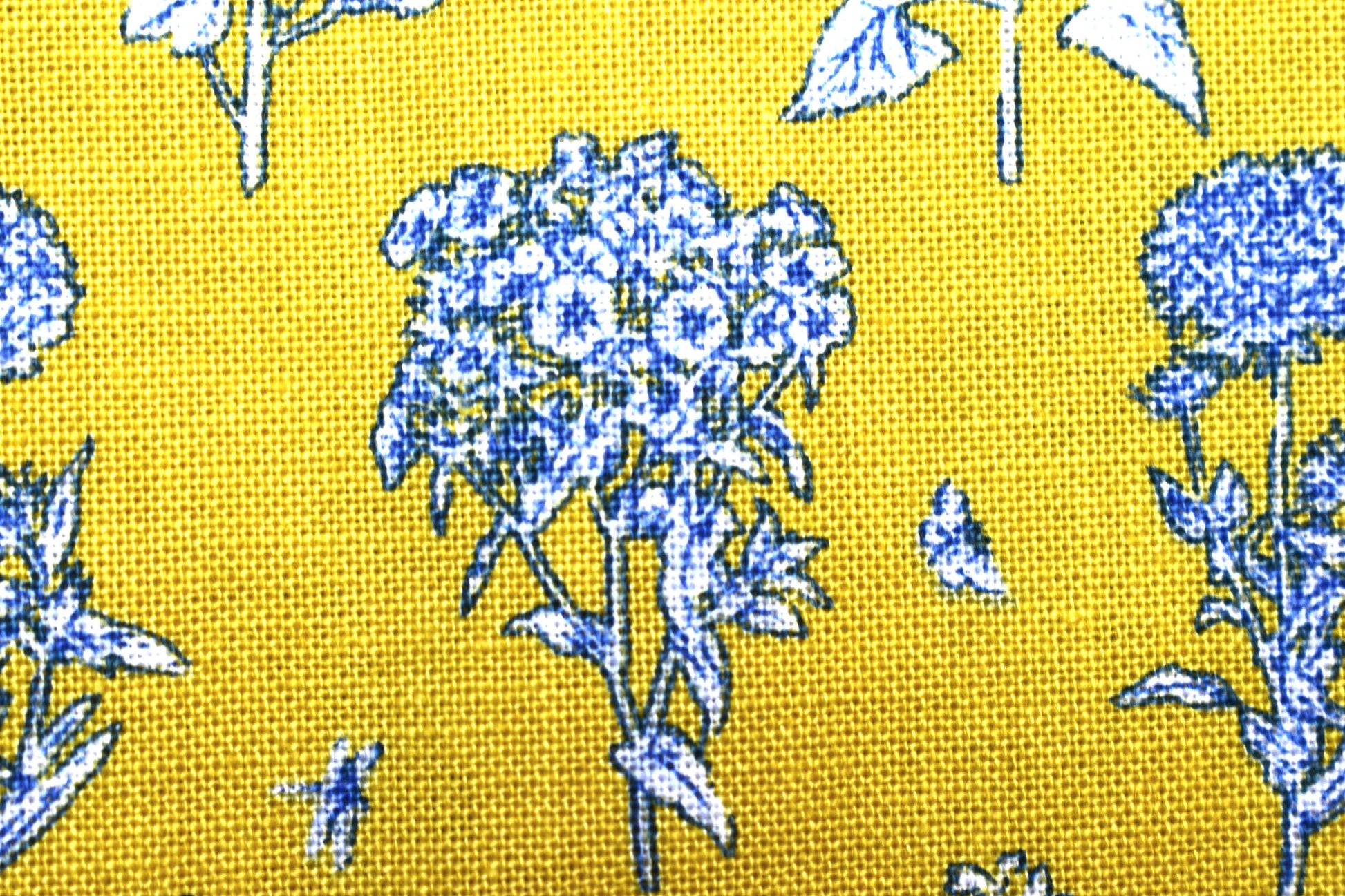herb fabric , yellow floral fabric, garden fabric, cotton fabric, Price by the Half Metre The Quilt Sanctuary