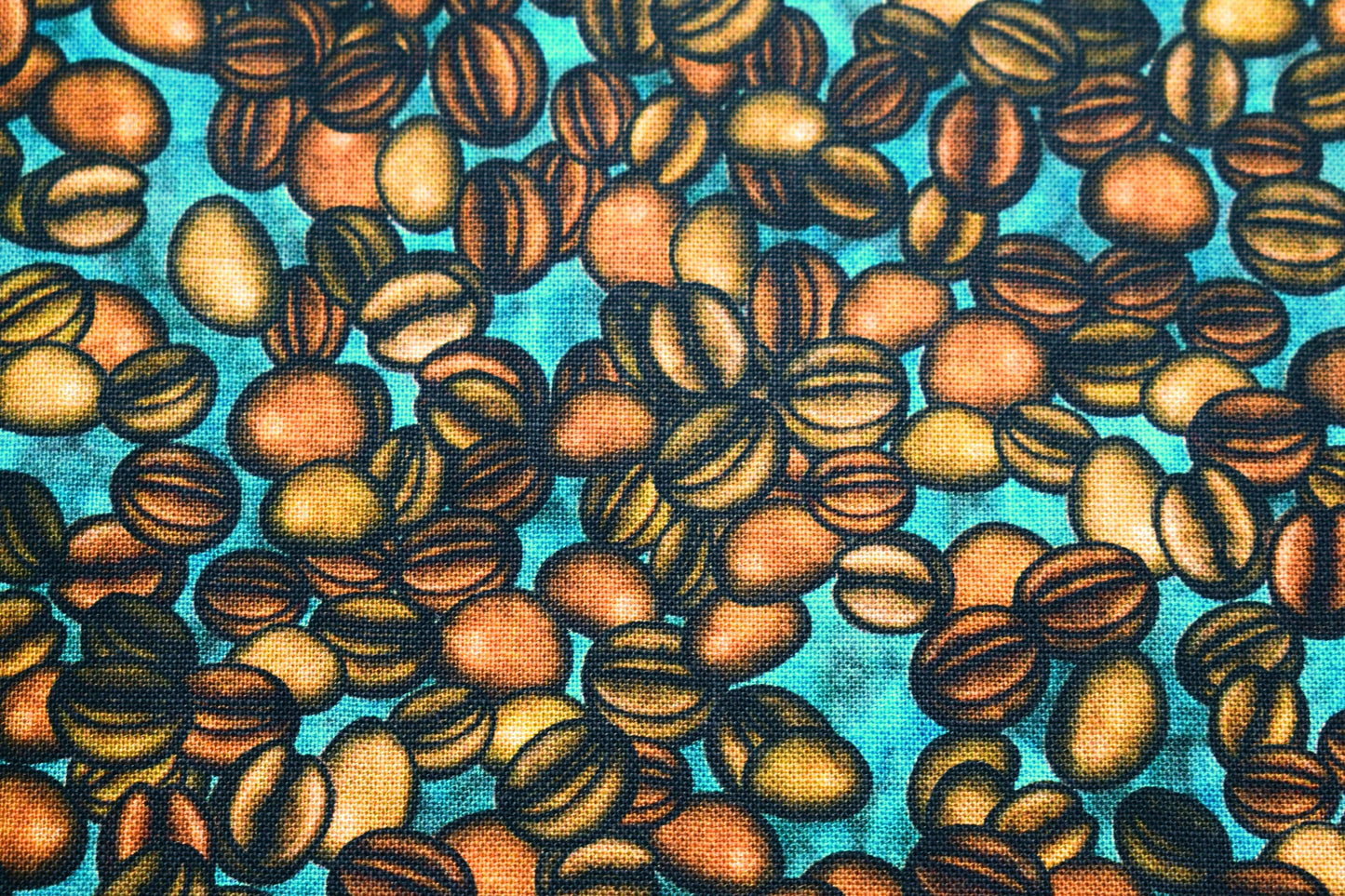 Coffee bean fabric, Quilting fabric, cotton fabric, quilting treasures, cafe all day - Price by the Half Metre The Quilt Sanctuary