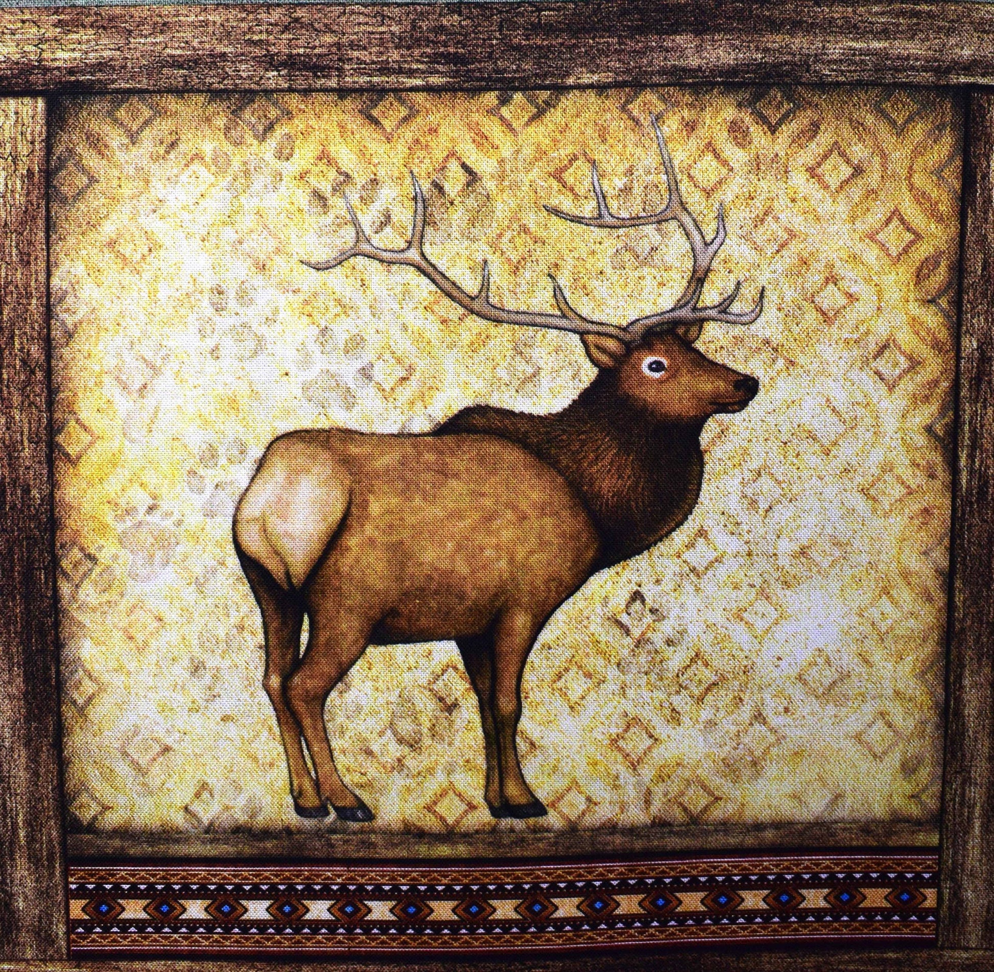 American wilderness panel, Quilting panel, cotton fabric, timberland trail The Quilt Sanctuary