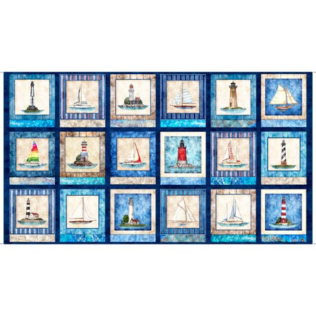 Sailing fabric bundle, fabric collection, Smooth Sailing by Dan Morris The Quilt Sanctuary