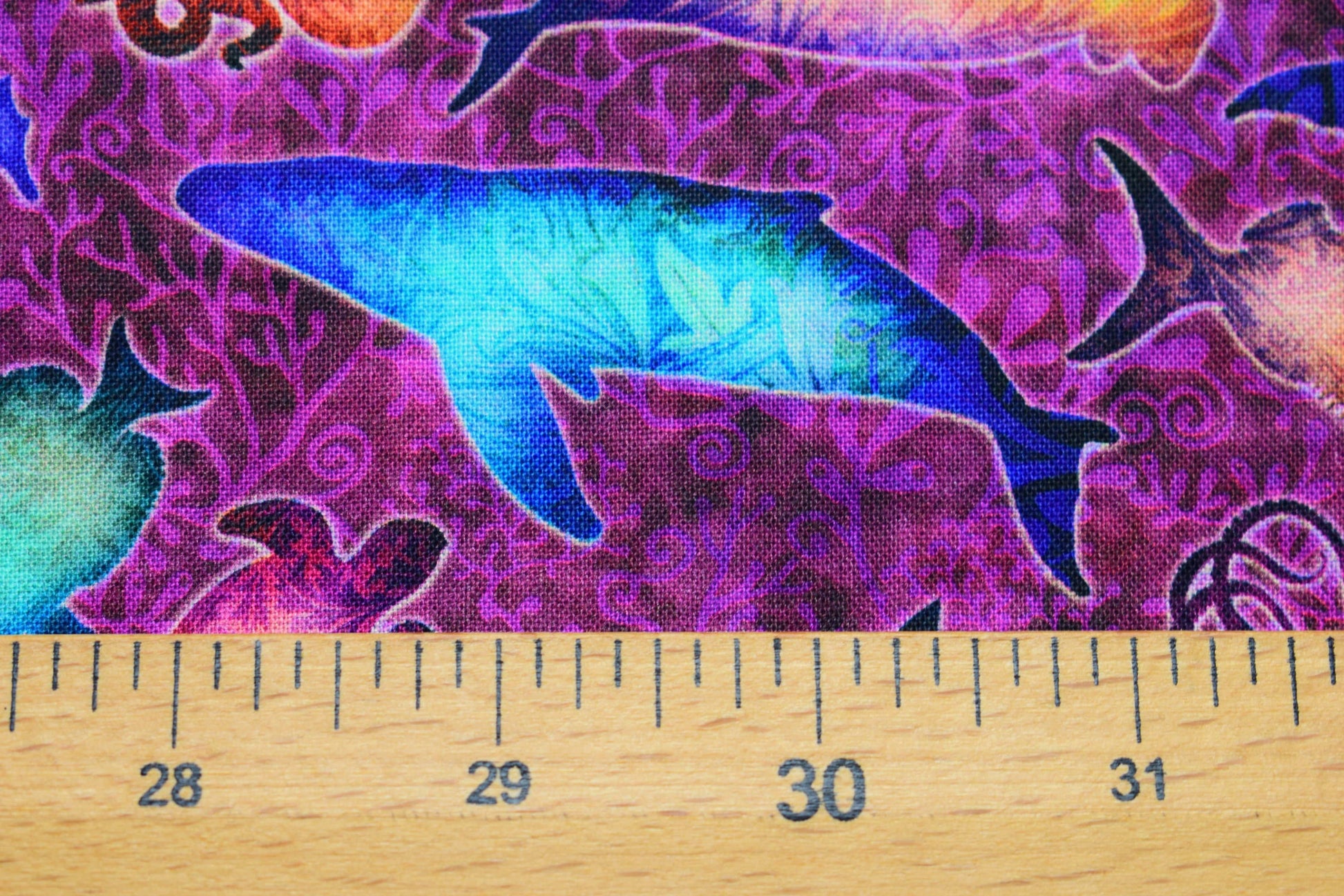 sea creatures fabric, wine Quilting fabric, Sea Serenade, price by the half metre The Quilt Sanctuary