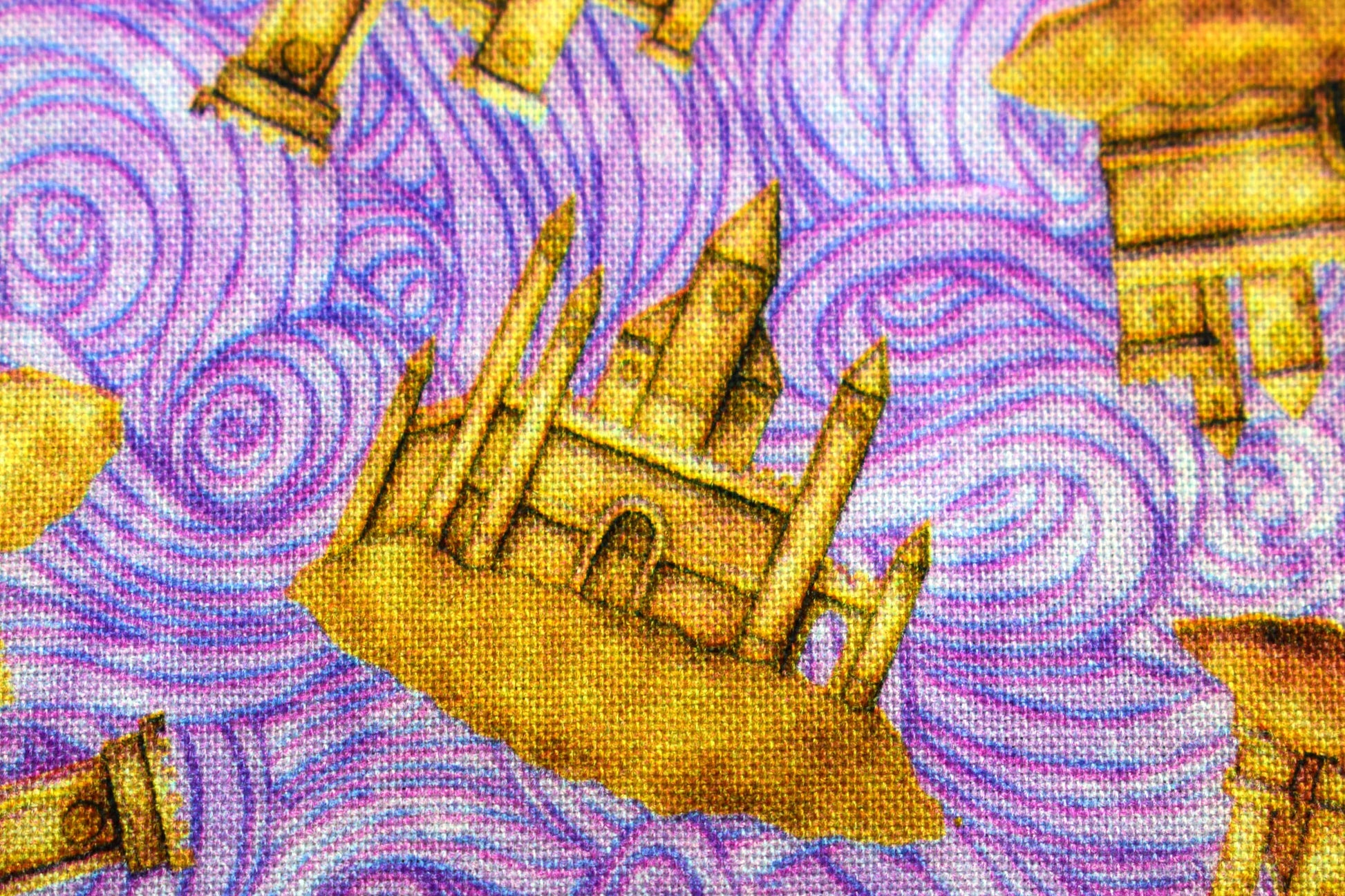 Lilac Sandcastle Fabric, Quilting fabric, Sea Serenade, price by the half metre The Quilt Sanctuary