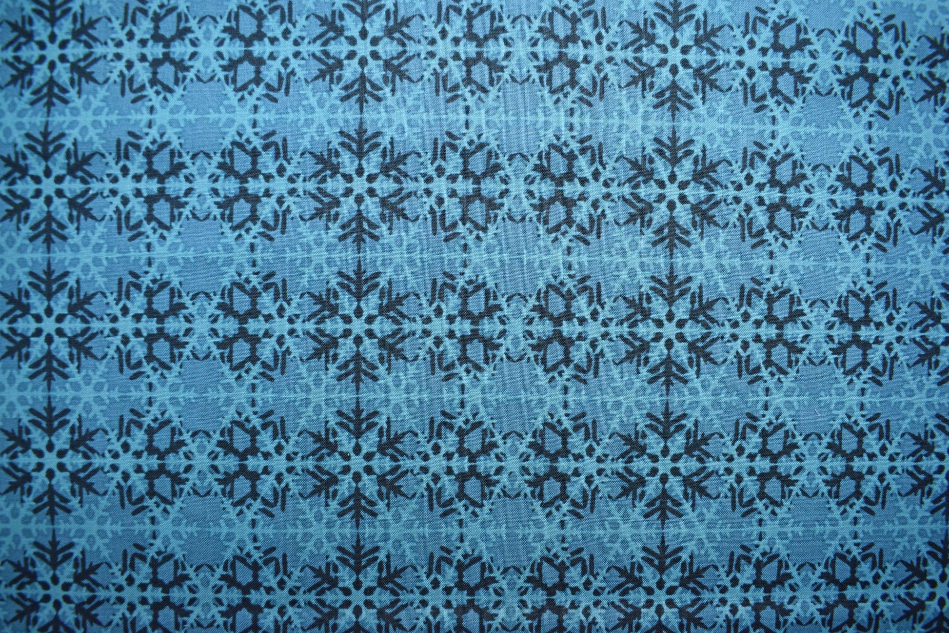 Blue lattice fabric, Celestial Winter Fabric , Quilting fabric, Jason Yenter - Price by the Half Metre The Quilt Sanctuary