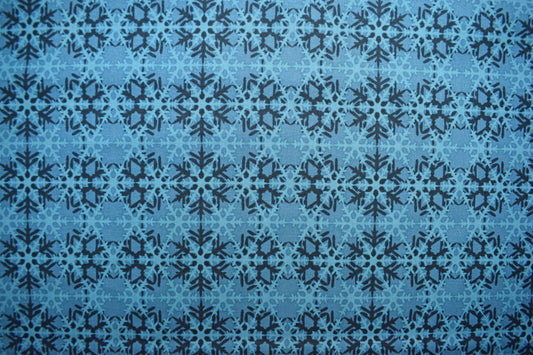 Blue lattice fabric, Celestial Winter Fabric , Quilting fabric, Jason Yenter - Price by the Half Metre The Quilt Sanctuary