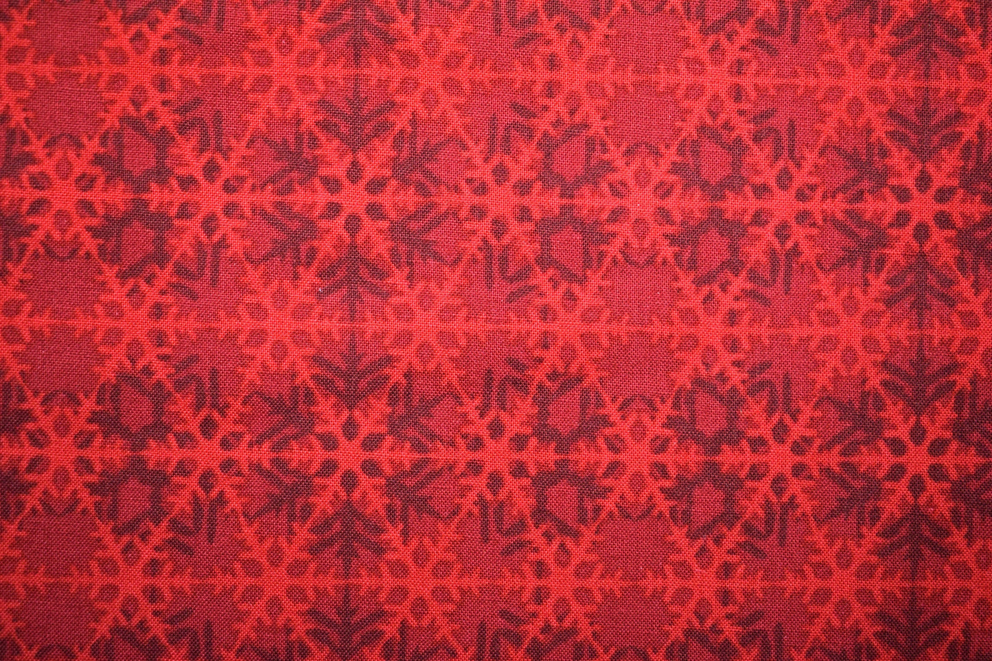 Red lattice fabric, Celestial Winter Fabric , Quilting fabric, Jason Yenter - Price by the Half Metre The Quilt Sanctuary