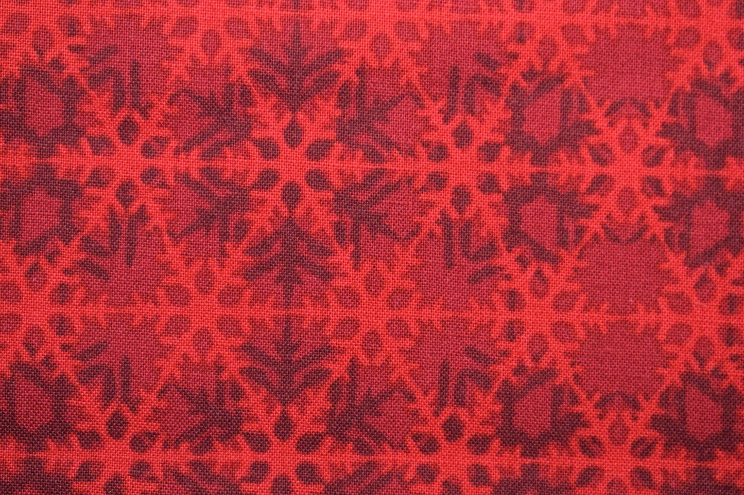 Red lattice fabric, Celestial Winter Fabric , Quilting fabric, Jason Yenter - Price by the Half Metre The Quilt Sanctuary
