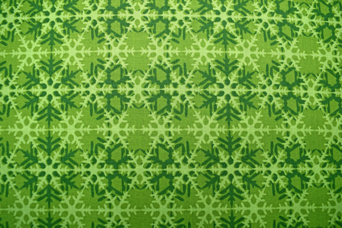 Lime Green lattice fabric, Celestial Winter Fabric , Quilting fabric, Jason Yenter - Price by the Half Metre The Quilt Sanctuary