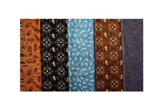 woodland creature fabric collection, Quilting fabric bundle, cotton fabric, quilting fabric The Quilt Sanctuary
