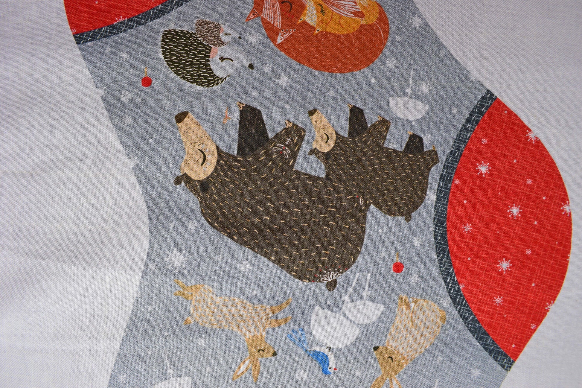 Winterland Christmas stocking kit, Quilting kit, Christmas panel, Christmas fabric The Quilt Sanctuary