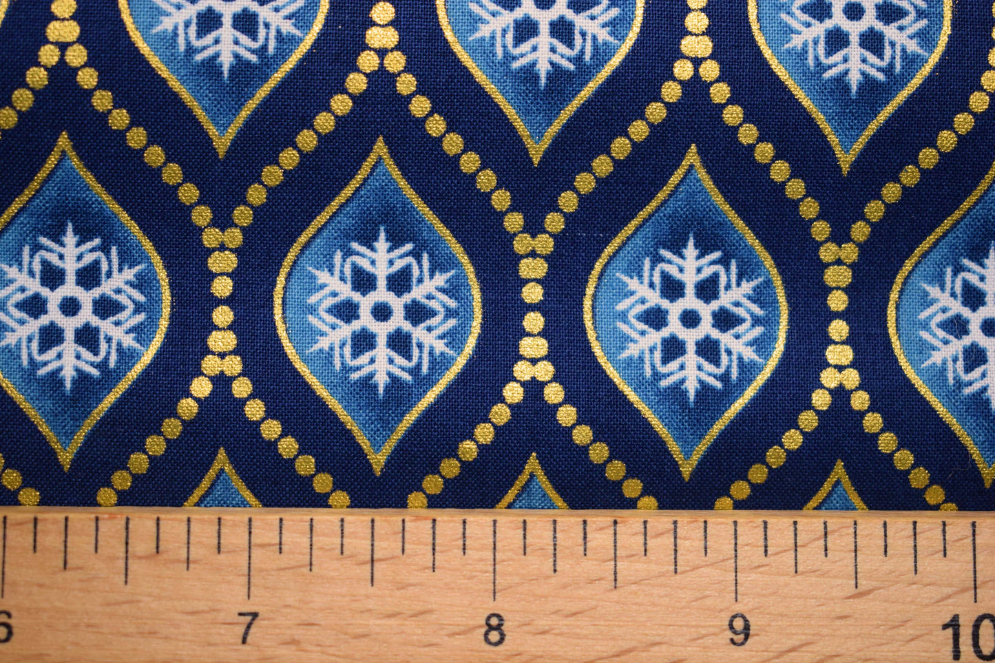 Navy geometric fabric, Celestial Winter Fabric , Quilting fabric, Jason Yenter - Price by the Half Metre The Quilt Sanctuary