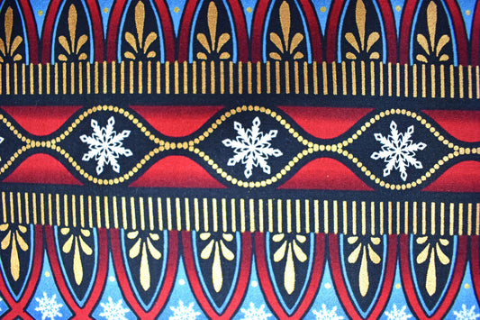 Navy border fabric, Celestial Winter Fabric , Quilting fabric, Jason Yenter - Price by the Half Metre The Quilt Sanctuary