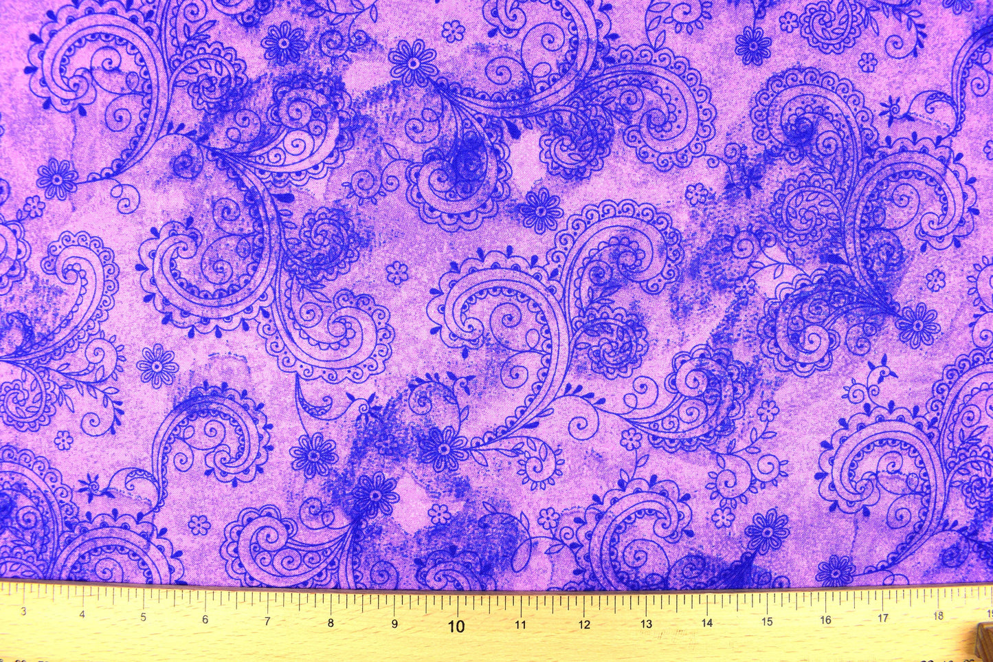 Lilac paisley Extra wide backing fabric, cotton quilting fabric, price per half metre The Quilt Sanctuary