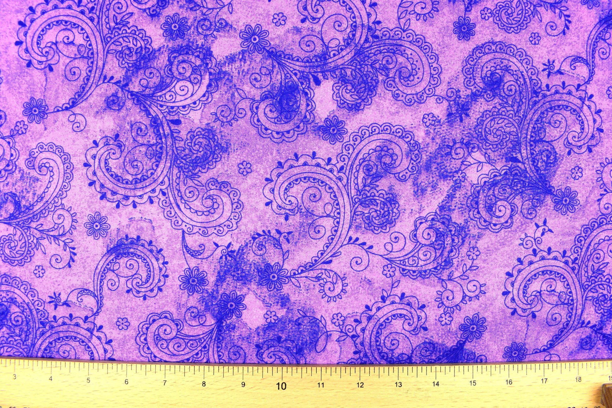 Lilac paisley Extra wide backing fabric, cotton quilting fabric, price per half metre The Quilt Sanctuary