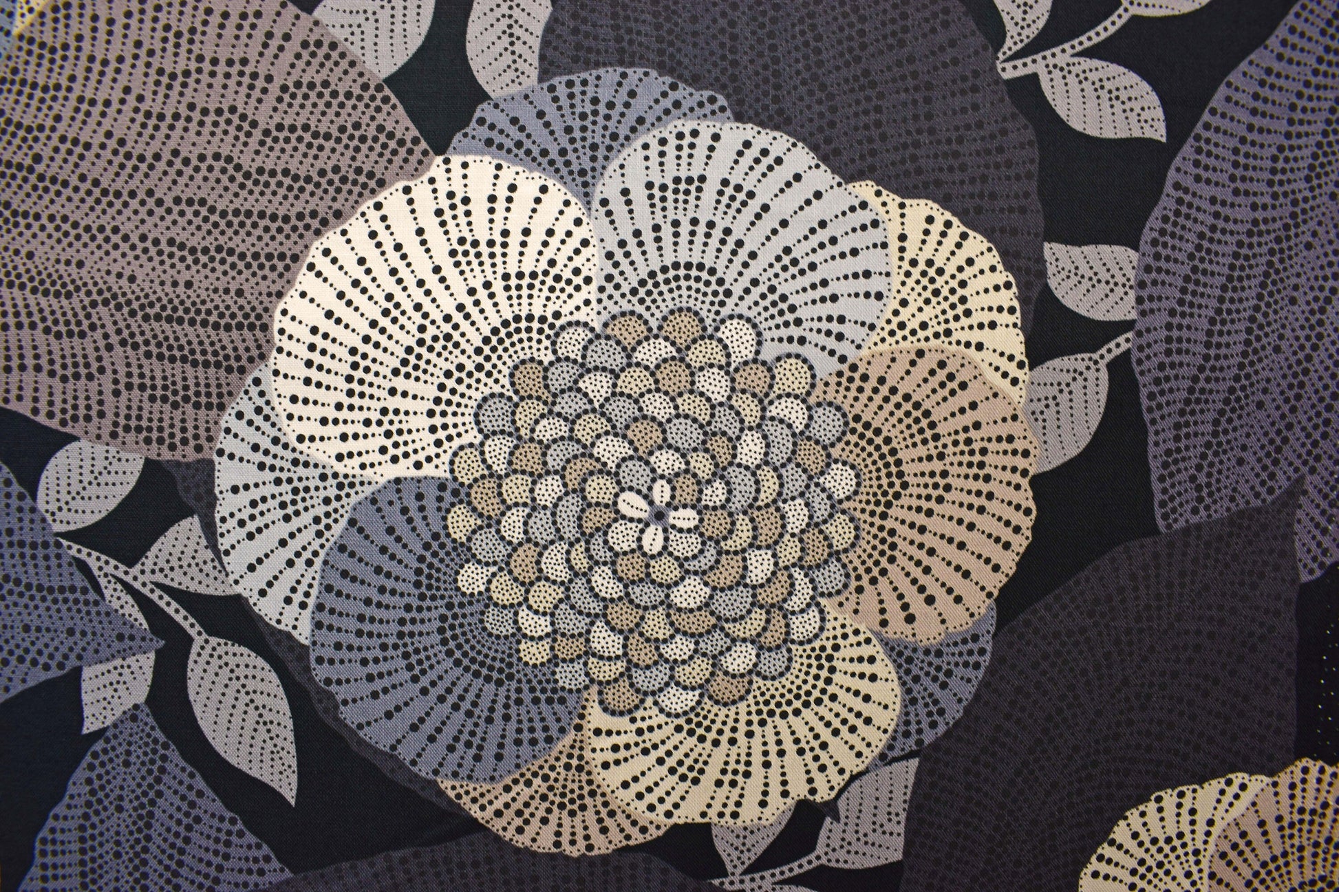 large floral fabric, Sepia Quilting fabric, cotton fabric, Dolce Vita Deborah Edwards - Price by the Half Metre The Quilt Sanctuary